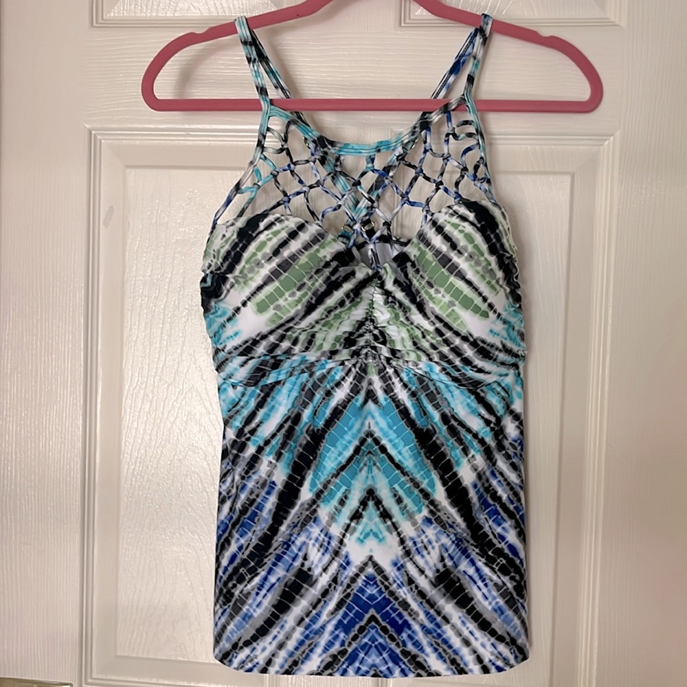 APT. 9 TIE DYE TANKINI TOP